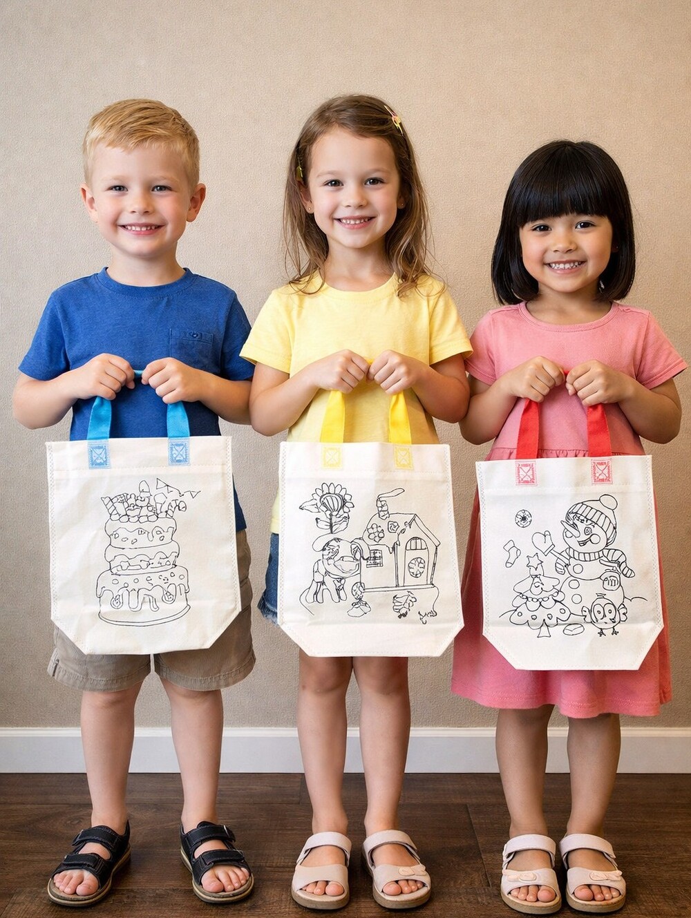 Kids art color bags with Crayola